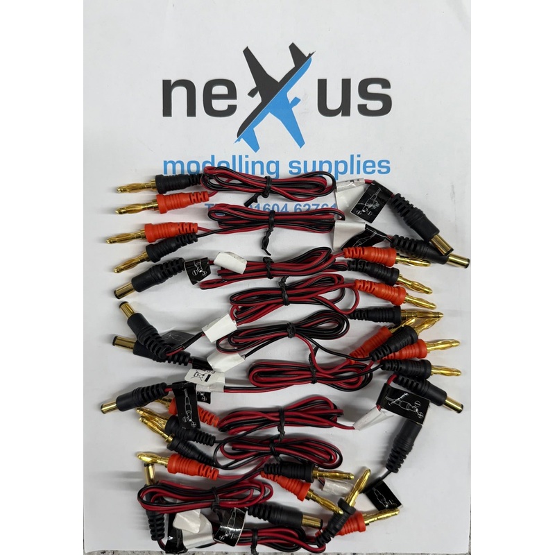 10 Pack of TX Charger Lead 5.5mm od 2.5mm Center to 4mm Gold Connectors Bulk Buy Offer
