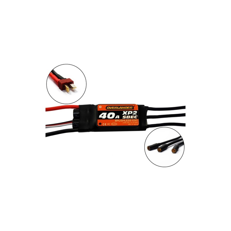 Overlander XP2 40A SBEC Brushless RTF (With Deans & 3.5mm Gold Bullets) Speed Controller ESC 2722