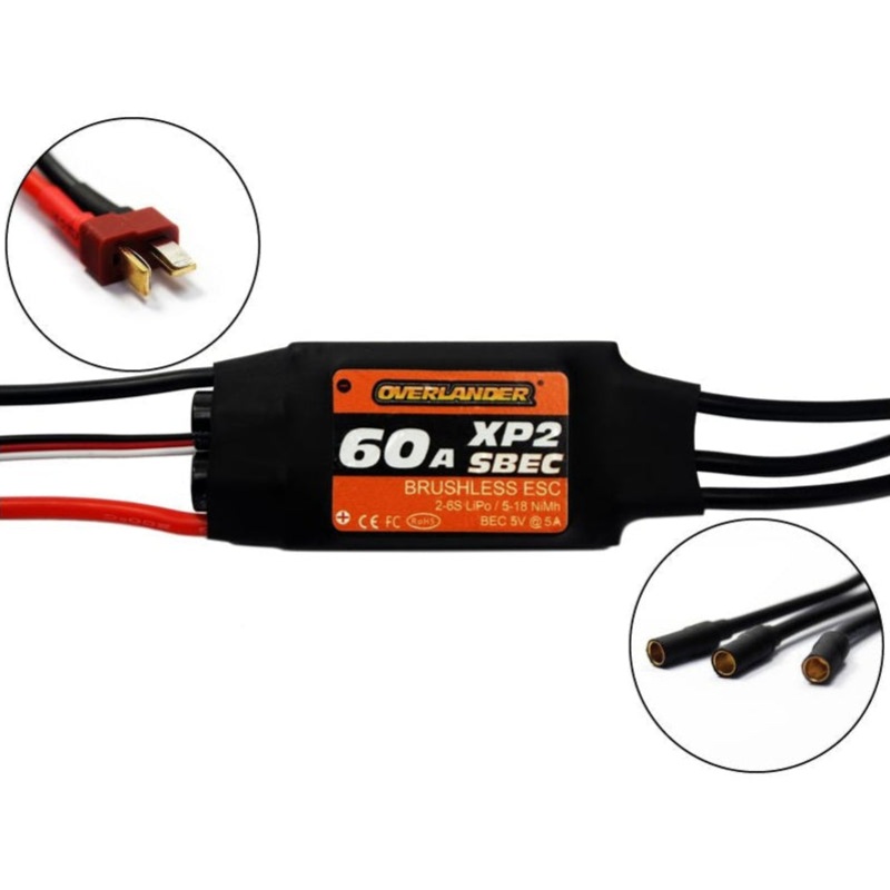 Overlander XP2 60A SBEC Brushless RTF (With Deans & 4mm Bullets) Speed Controller ESC 2721