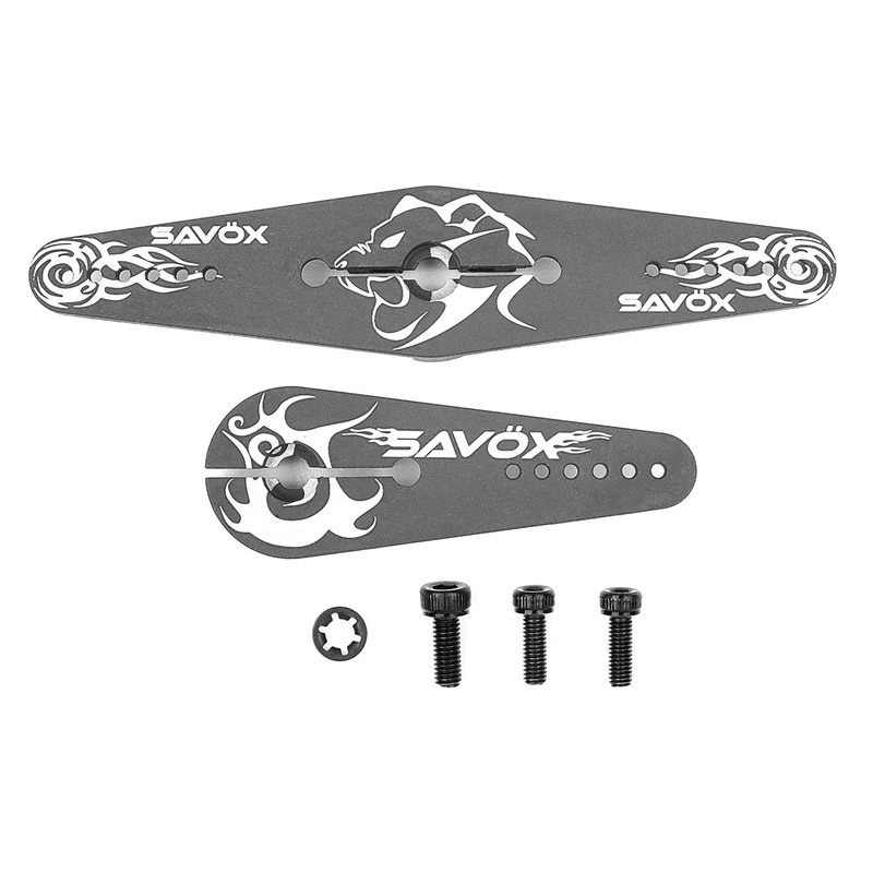 Savox Aluminium Servo Horn 2pcs Large Double & Single SH-80