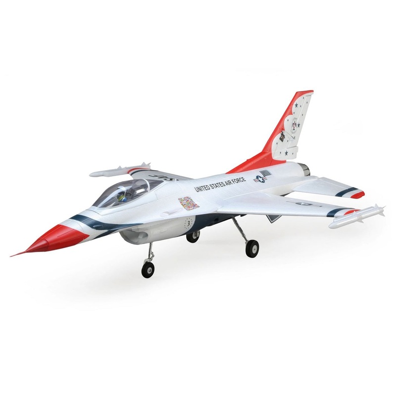 E-Flite F16 Thunderbirds 70mm EDF BNF Basic with AS3X and SAFE Select EFL178500