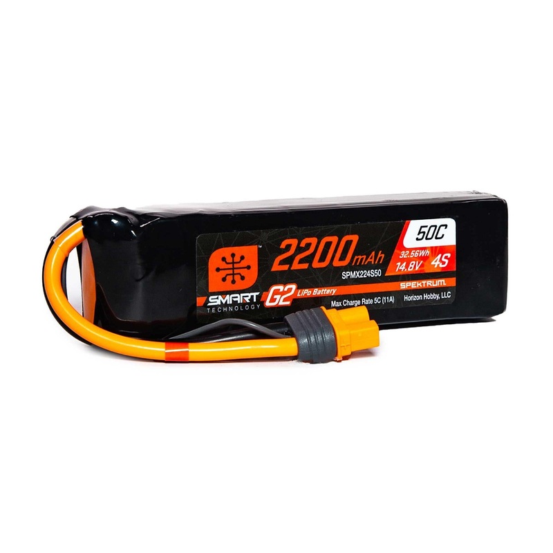 Spektrum 2200mAh 4S 14.8V SMART G2 50C IC3 SPMX224S50