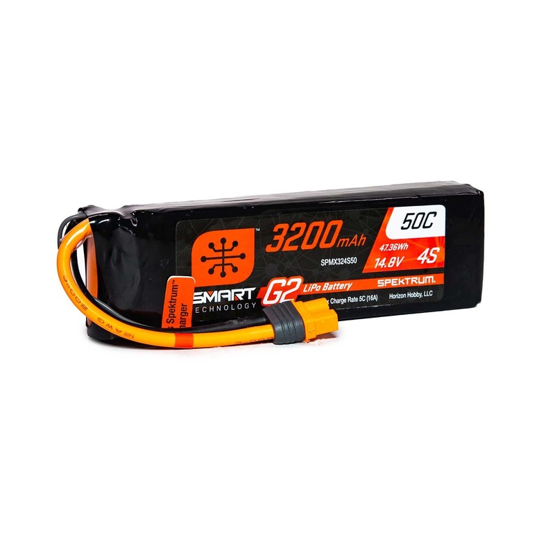 Spektrum 3200mAh 4S 14.8V SMART G2 50C IC3 SPMX324S50