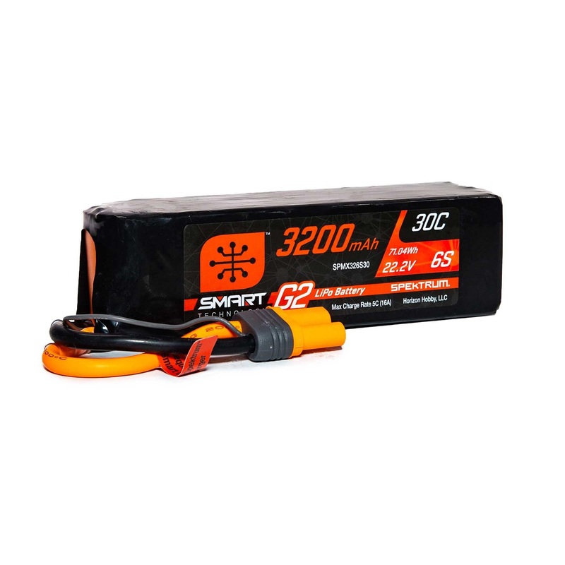 Spektrum 3200mAh 6S 22.2V SMART G2 30C IC5 SPMX326S30
