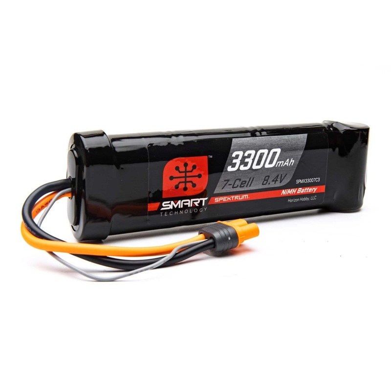 Spektrum 3300mAh 7-Cell 8.4V Smart NiMH Battery IC3 SPMX33007C3