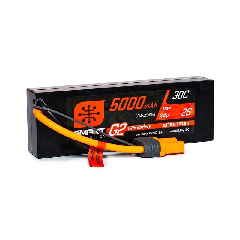 Spektrum 5000mAh 2S 7.4V SMART G2 30C IC5 SPMX52S30H5