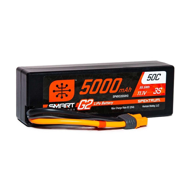 Spektrum 5000mAh 3S 11.1V SMART G2 50C IC3 SPMX53S50H3