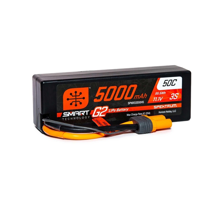 Spektrum 5000mAh 3S 11.1V SMART G2 50C IC5 SPMX53S50H5