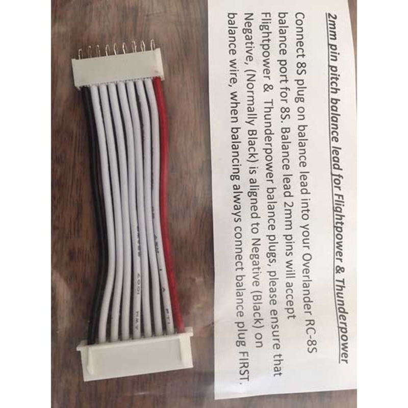 Balance Lead 2S – 8S with 2mm pin pitch for Flight / Thunderpower BL2S-8S also for Jeti Use