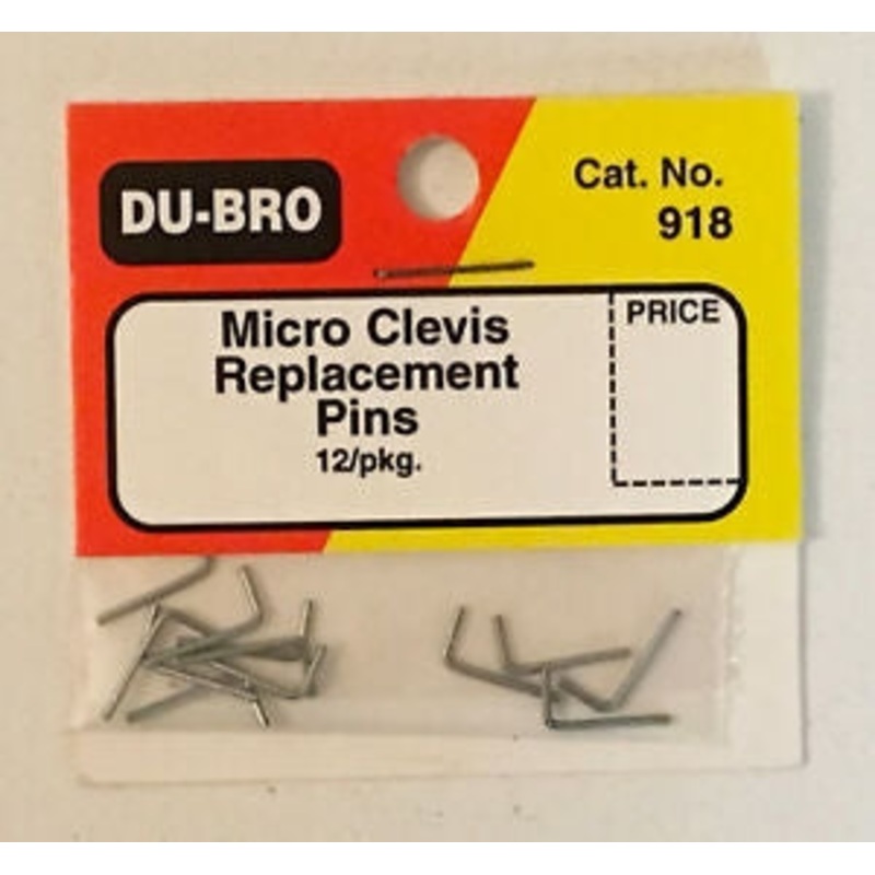Dubro Micro Clevis Replacement pins (12pack) DUB918