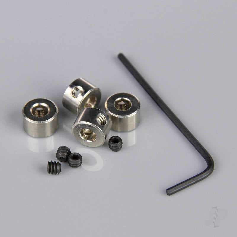 Dubro Dura Collars 5/32in Wheel Collets (4 pcs per package) DUB140