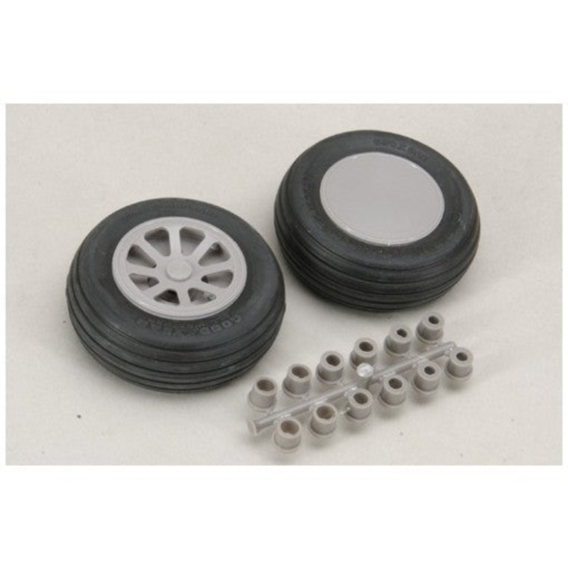 Robart Scale Wheel Straight Tread 3.5 Pair RB116