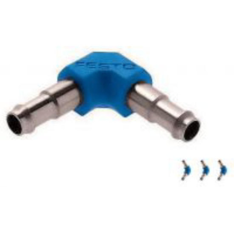8mm-8mm L – Barbed 90 deg Festo Tubing Connector  MS I- Fitting