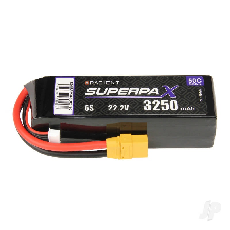 Radient LiPo 6S 3200mAh 22.2V 50C XT90 RDNB32506S50XT90