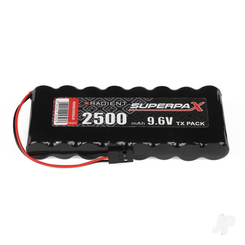Radient NiMH 9.6V 2500mAh AA Flat, Tx, JR RDNBN2500S8JR