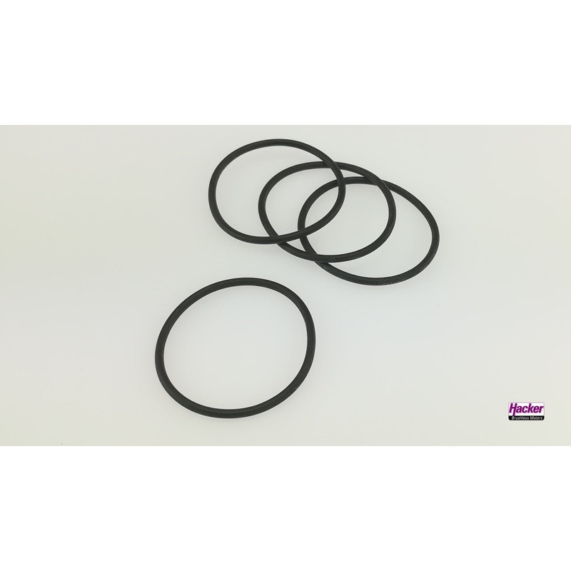 Small (S) Folding Prop Rubber Set 4 pieces from Hacker 19940300-412