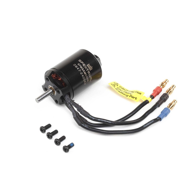 Spektrum BL Outrunner Motor: 2847-2400Kv 6-Pole SPMXAM2200