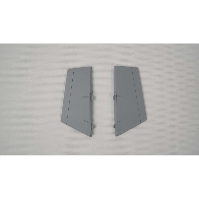 E-Flite Ventral Fin Set, Grey: F-16 Falcon 80mm EFL87882