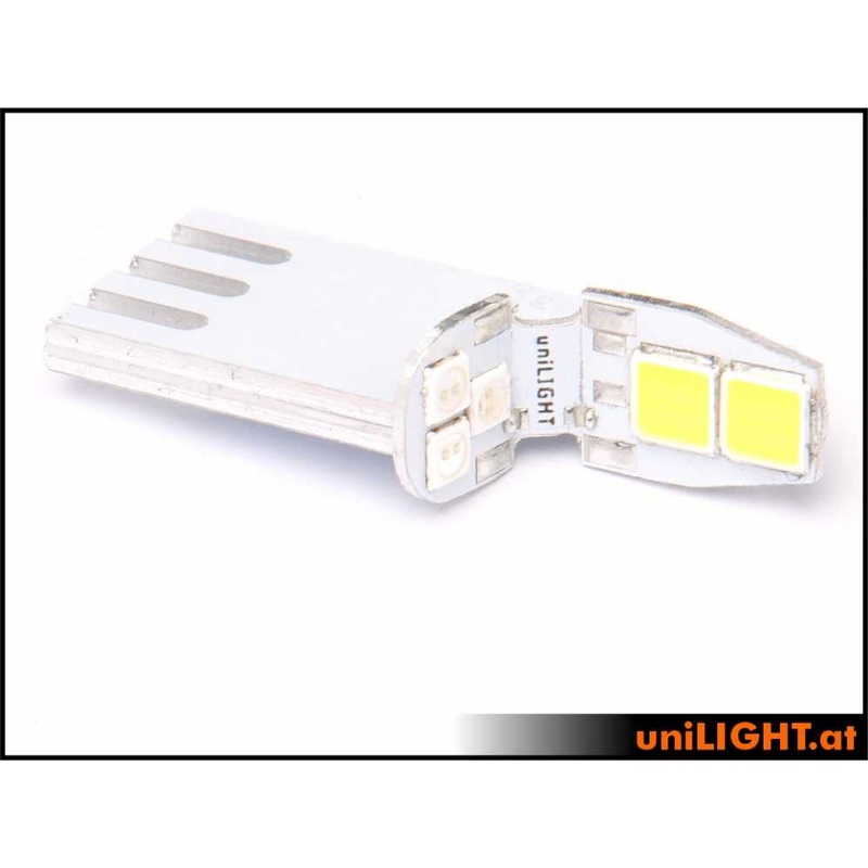 UniLight 10mm DUALREC navigation+strobe, 15Wx2, Green-White DUALREC10-150×2-GNWE