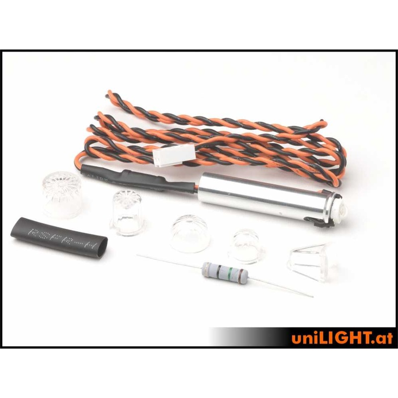 UniLight 10mm SLIM Navigation Light, 4x2W, T-Fuse, White PIN10F-040×2-WE
