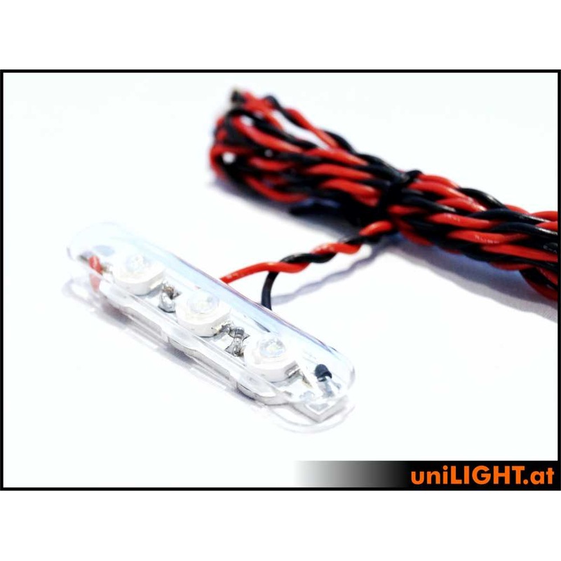 UniLight 12mm Bar Strobe Light, 8Wx3, T-Fuse – Orange