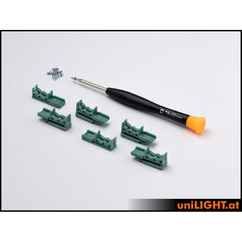 UniLight Cable Routing Clips-Set – Green CABLE-CLIPS-GN