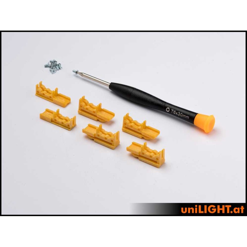 UniLight Cable Routing Clips-Set – Orange CABLE-CLIPS-GE