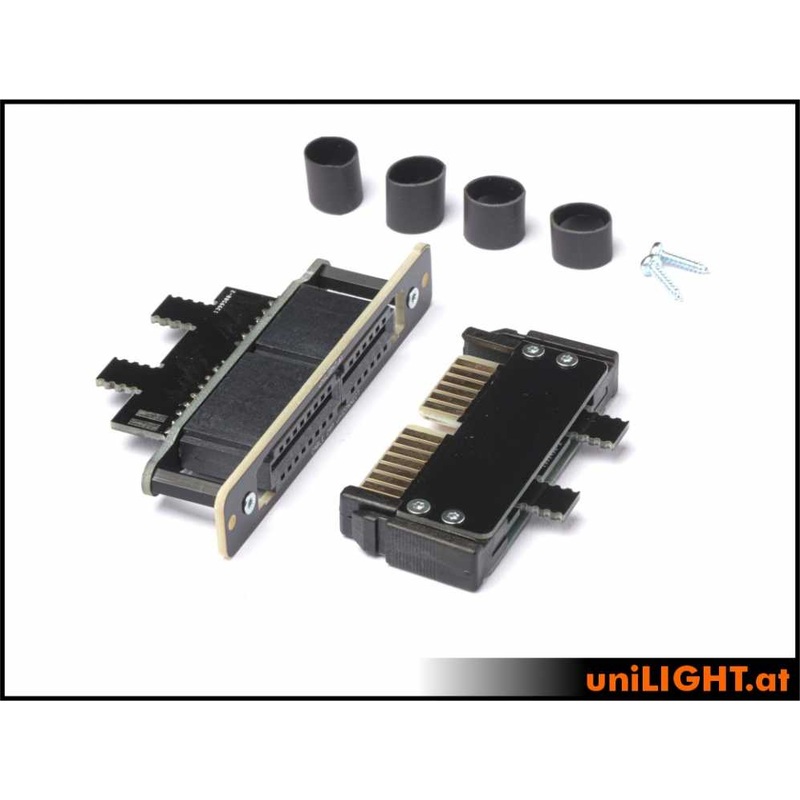 UniLight Locking Cable Connection, 12 Primary (4 Servo) 4 Secondary Pins (Assembled (2 Pair, M/F)