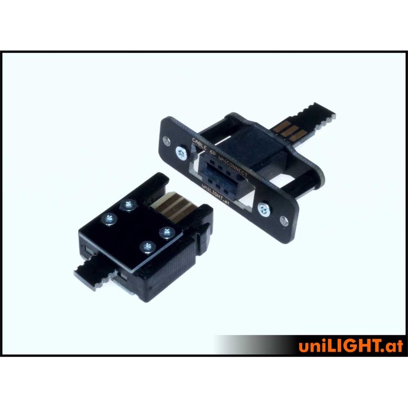 UniLight Locking Cable Connection, 3 Primary Pin (1 Servo) (Assembled (2 Pair, M/F)