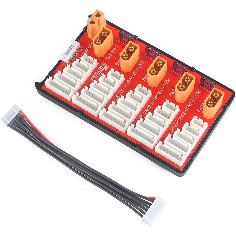 XT60 Fused Parallel Charging Board 2 to 6S JST-XH with 6s Balance Lead