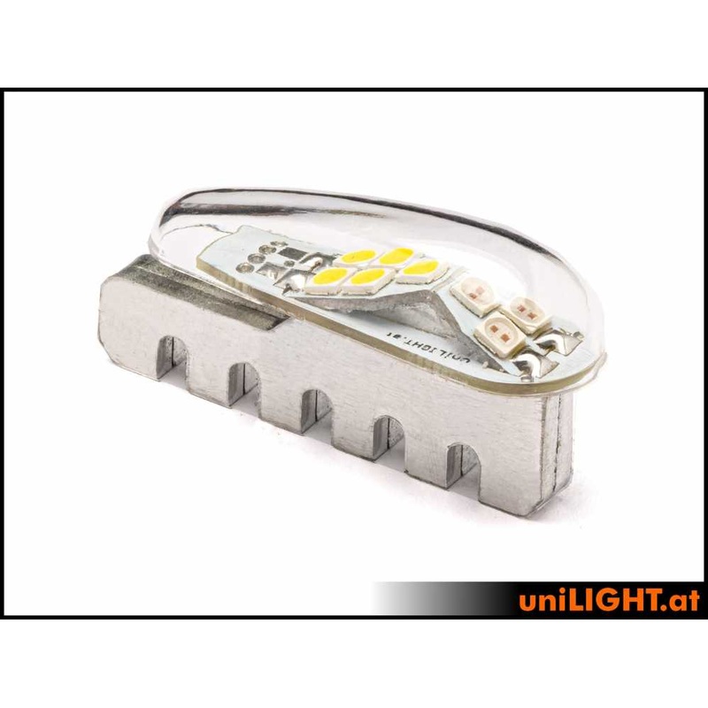 UniLight 12mm Dual Navigation + Strobe Light, 10Wx2,Short – Green-White