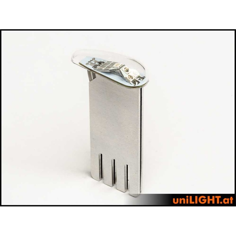 UniLight 12mm Pro Navigation Light, 8Wx2, T-Fuse – Red