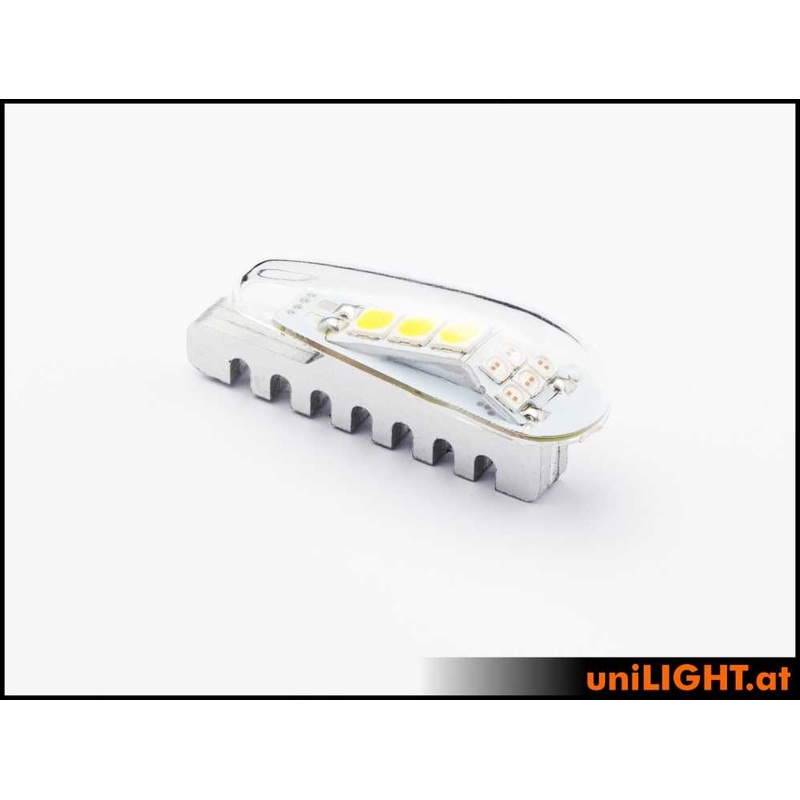 UniLight 14mm Dual Navigation + Strobe Light, 14Wx2,Short – Red-White DUAL14X-140×2-RTWE