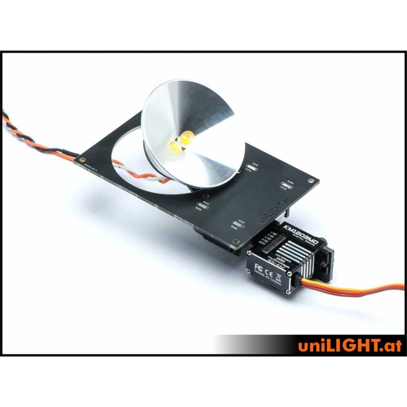 UniLight 50mm Drop-Out Spotlight HV, 12Wx2, T-Fuse – White