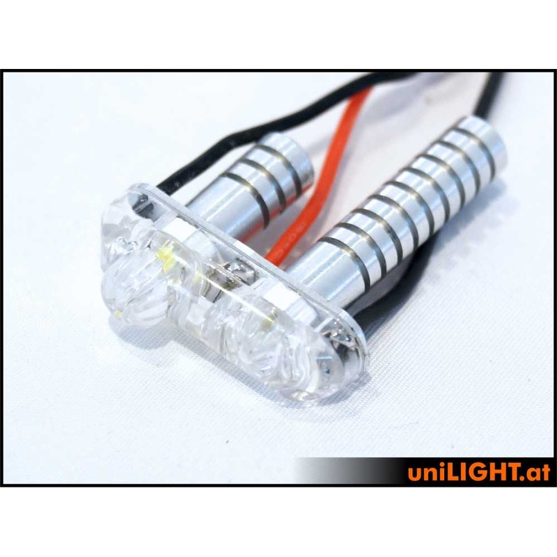 UniLight 8mm Mini Navigation + Strobe Light, 8W – Green-White