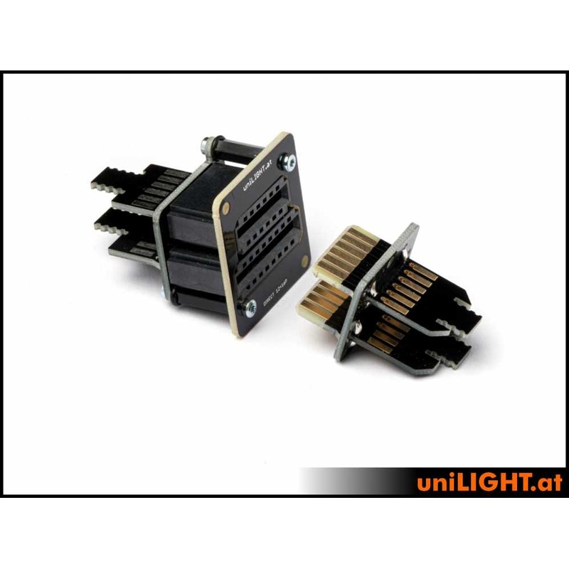 UniLight Direct Cable Connection, 12 Primary (4 Servo) 4 Secondary Pins (Assembled With Cable (1 Pair, M/F)