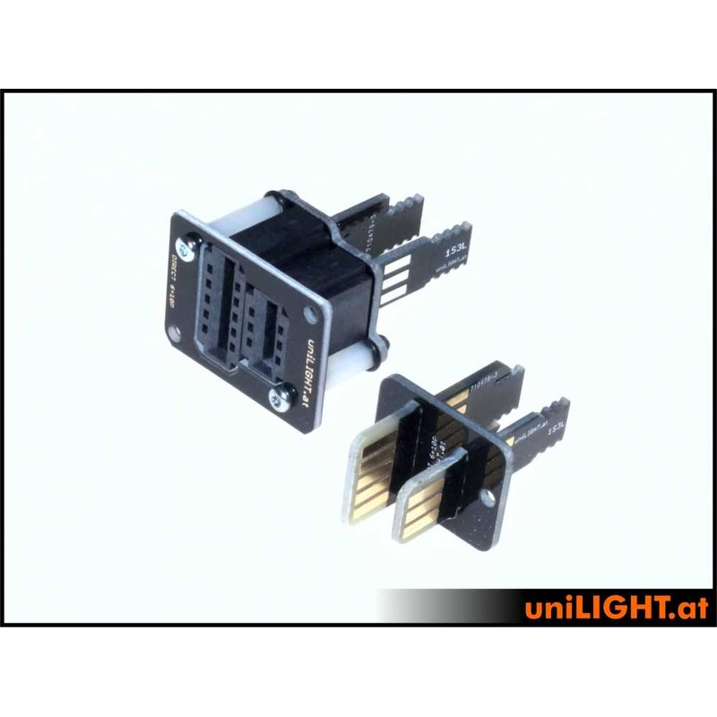 UniLight Direct Cable Connection, 3 Primary (1 Servo) 10 Secondary Pins (Assembled (2 Pair, M/F)