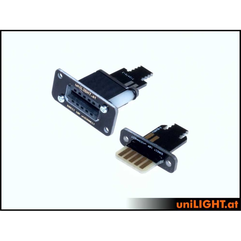UniLight Direct Cable Connection, 3 Primary (1 Servo) 4 Secondary Pins, 1 Servo (Assembled With Cable (1 Pair, M/F)