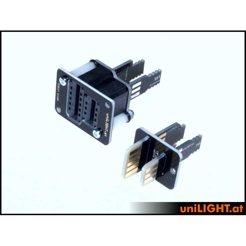 UniLight Direct Cable Connection, 6 Primary (2 Servo) 4 Secondary Pins (Assembled (2 Pair, M/F)