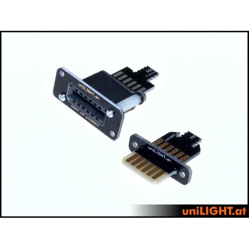 UniLight Direct Cable Connection, 6 Primary Pins (2 Servo) (Assembled (2 Pair, M/F)