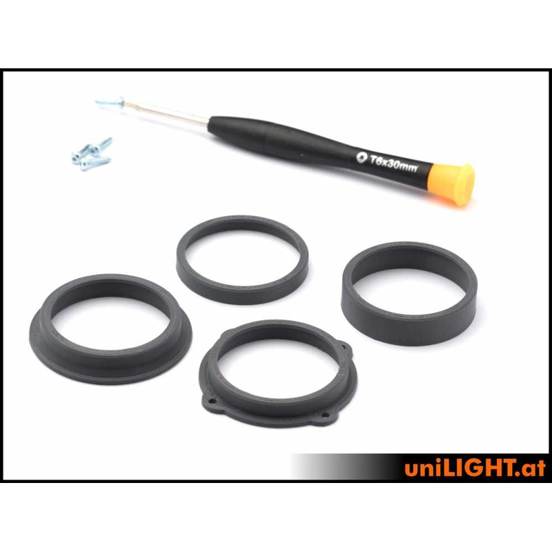 UniLight Spot Mounting Frame 50mm – Black