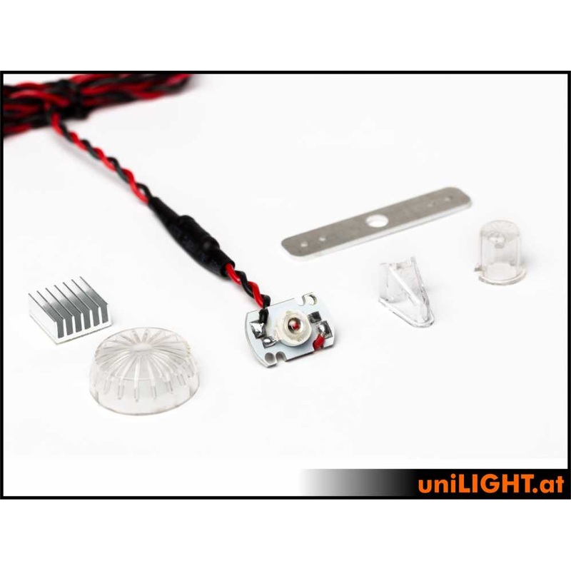 UniLight 10,24mm Round Navigation Light, 4W – Red