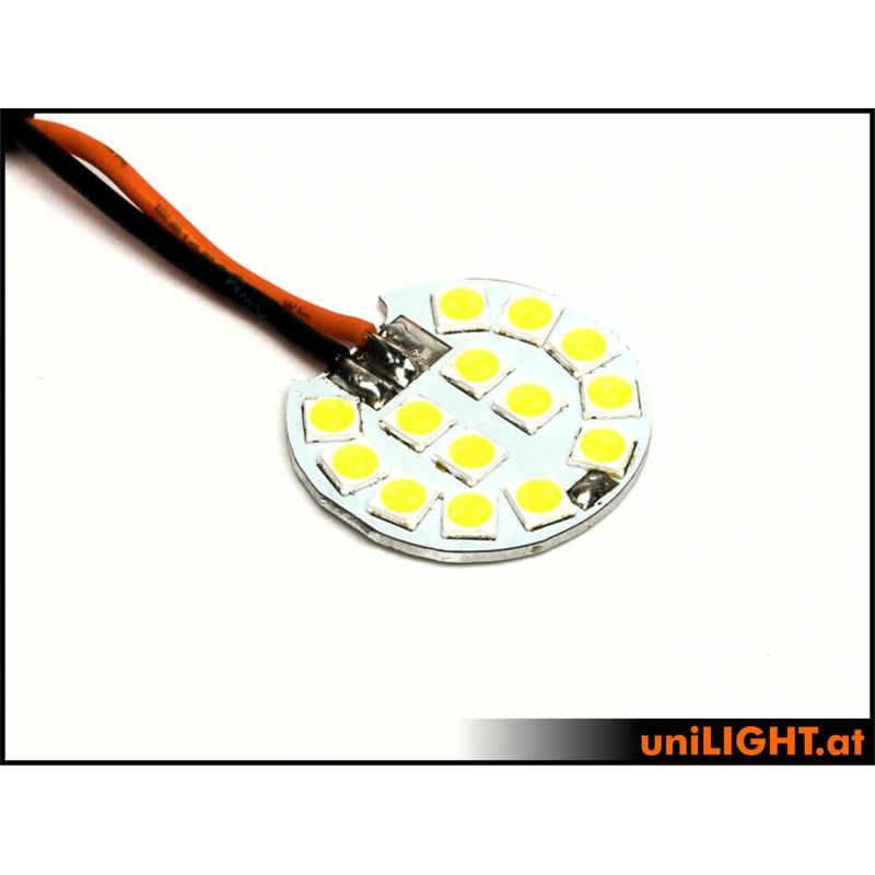 UniLight 22mm Chip Only Strobe Light, 18Wx2 – White