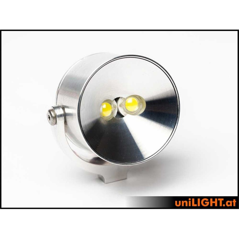 UniLight 30mm Searchlight, 8Wx2, T-Fuse – White