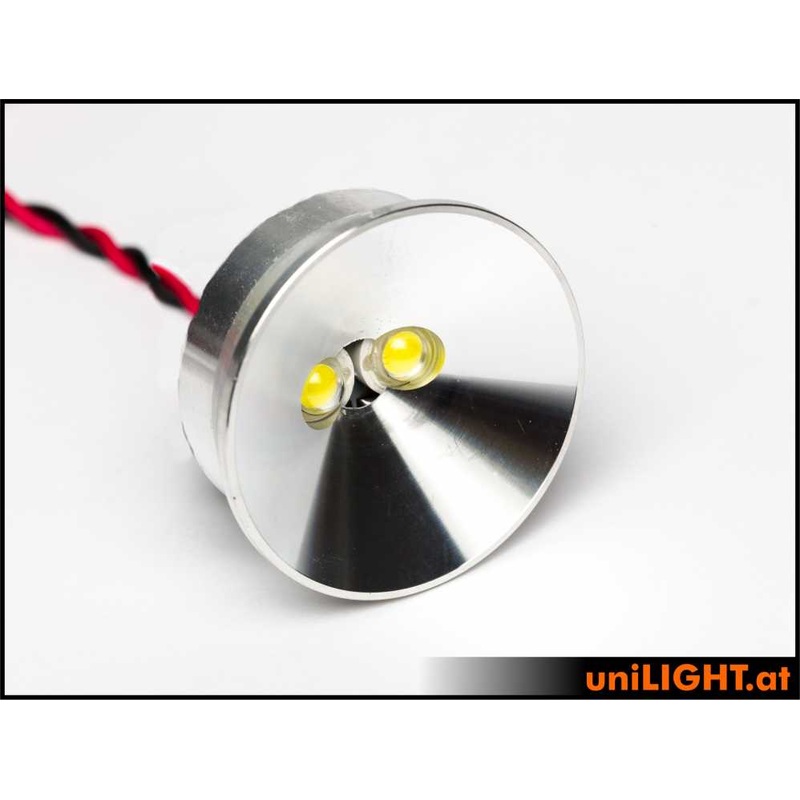 UniLight 35mm Alu-Spotlight, 4Wx2 – White