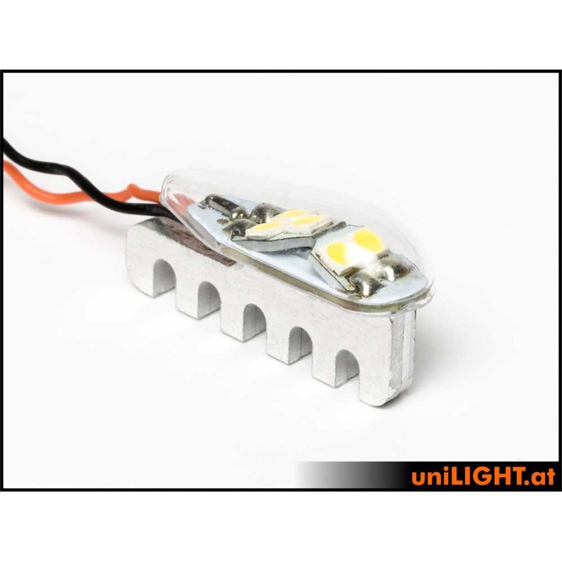 UniLight 9mm Pro Strobe Light, 10Wx2, Short – White