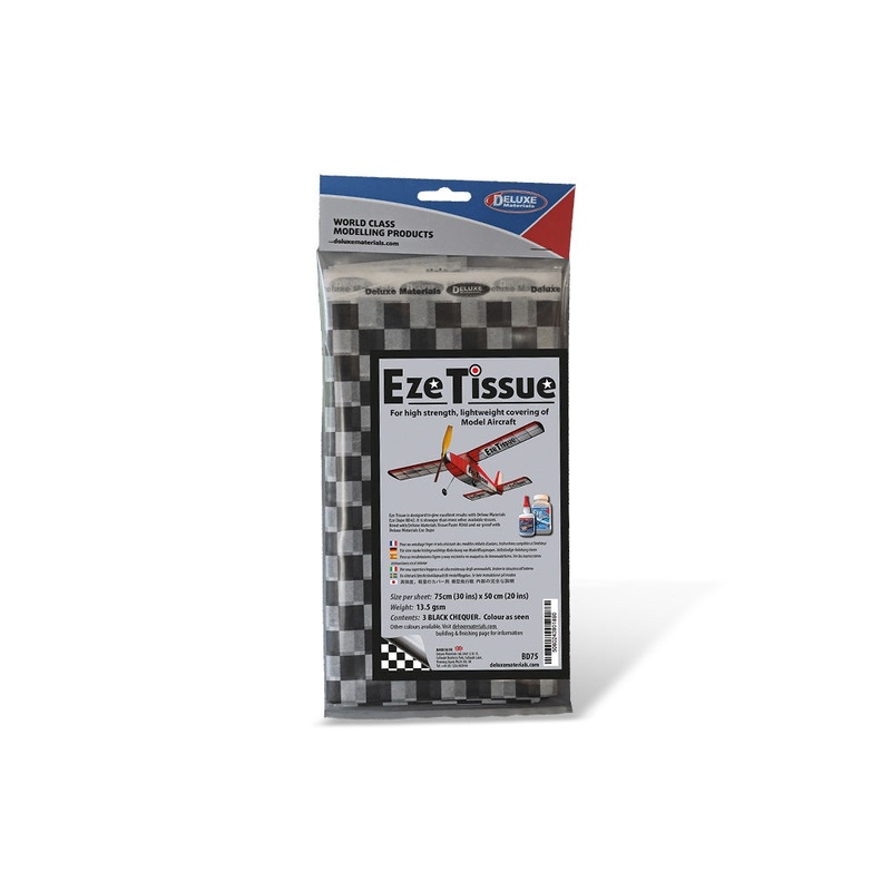Deluxe Materials Eze Tissue (Black Chequer) (3 sheets per pack) BD75
