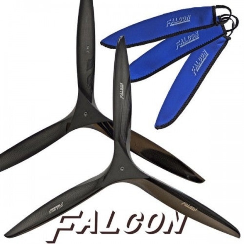 Falcon 26×14 Carbon 3-Blade Propeller – Gas FAL26X143BCG