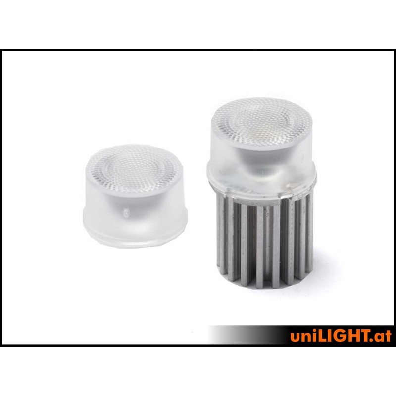 UniLight 21mm ECO-Ultra-Power-Spotlight, 8Wx2, T-Fuse – White