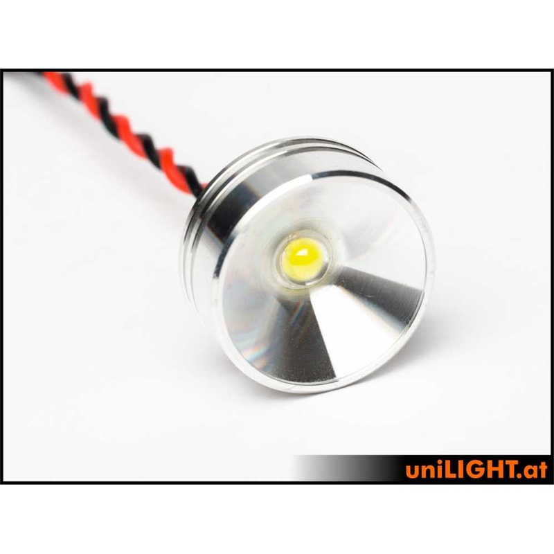 UniLight 26mm Alu-Spotlight, 4W – White